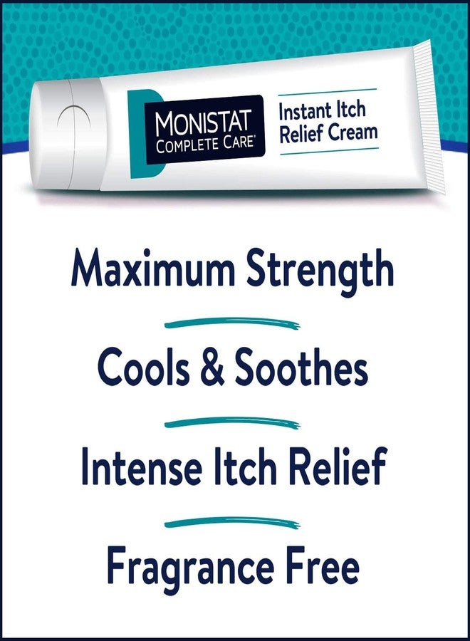 Monistat Instant Itch Relief Cream for Women, Maximum Strength Feminine Itch Care, 1 oz - Image 3